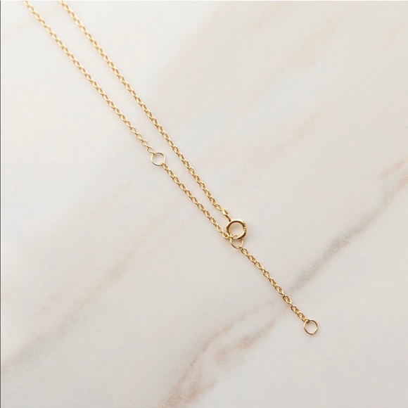 Petite Lightning Bolt Necklace | 14k Gold Plated - Picture 4 of 5